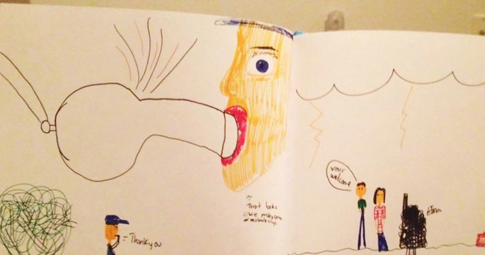 Drawing Of Non Living Things is Called 64 Hilariously Inappropriate Kids Drawings Bored Panda