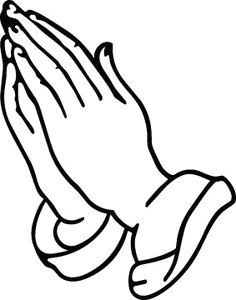 Drawing Of Praying Hands with Cross An Outline Of Praying Hands Can Be Used In Different Types Of Arts
