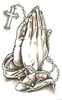 Drawing Of Praying Hands with Cross Clip Art Hand with A Rosary Praying Hands with Rosary and Cross
