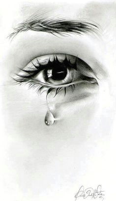 Drawing Of Real Eye Pencil Sketch Of Eye Crying Drawings Drawings Art Drawings