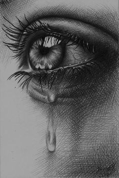 Drawing Of Real Eye Pencil Sketch Of Eye Crying Drawings Drawings Art Drawings