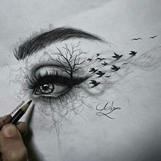 Drawing Of Real Eye Pencil Sketch Of Eye Crying Drawings Drawings Art Drawings