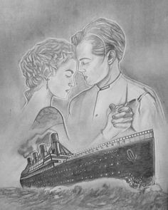 Drawing Of Rose and Jack Jack E Rose Drawings Art Titanic Drawings Titanic Art