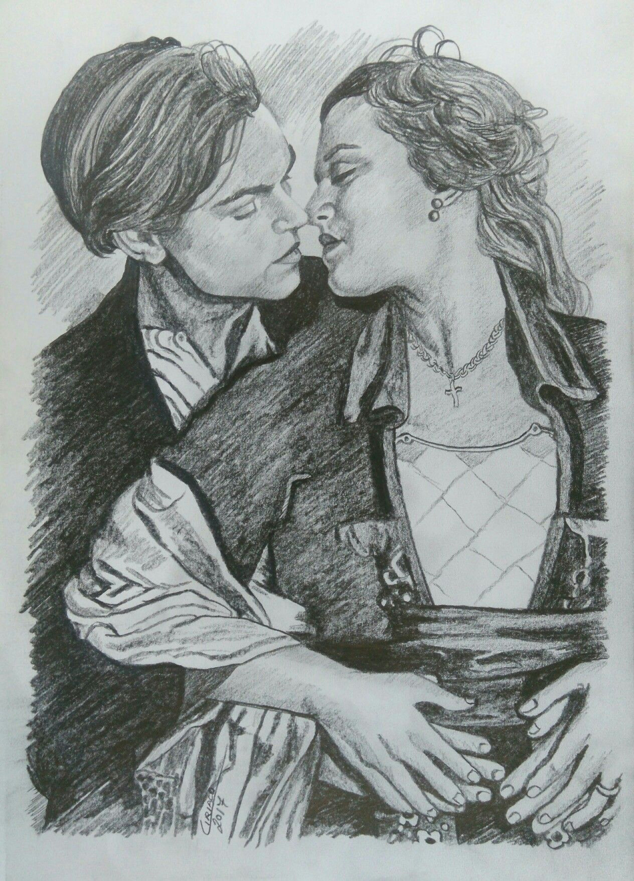 Drawing Of Rose Dawson Jack E Rose Drawings Art Titanic Drawings Titanic Art