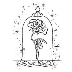 Drawing Of Rose From Beauty and the Beast Disney Rose Coloring Gif 720a 920 Disney Beauty the Beast