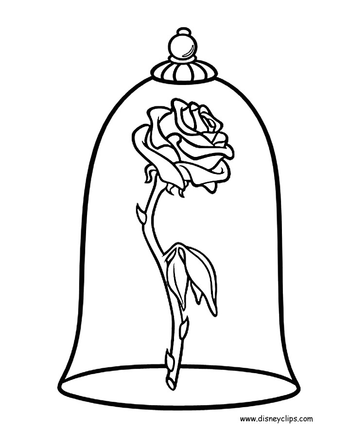 Drawing Of Rose From Beauty and the Beast Disney Rose Coloring Gif 720a 920 Disney Beauty the Beast