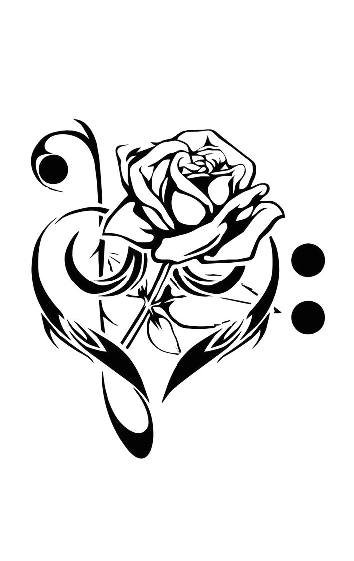 Drawing Of Rose Tattoo Design Free Cool Music Tattoo Designs to Draw Download Free Clip Art Free