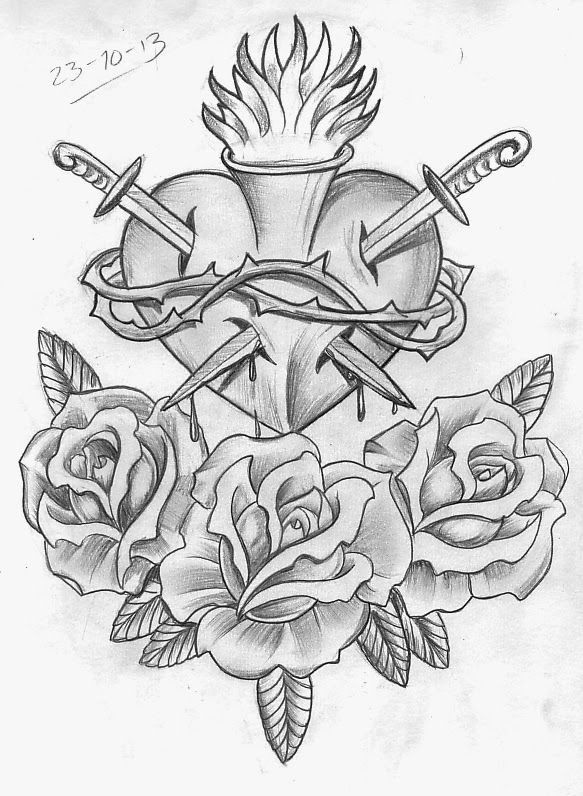 Drawing Of Sacred Heart Pin by Alexia Hines On Art Tattoos Sacred Heart Tattoos Tattoo