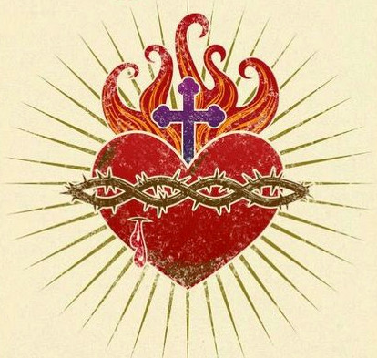 Drawing Of Sacred Heart Sacred Heart Tattoo Sacred Heart Sacred Heart Heart Of Jesus Heart