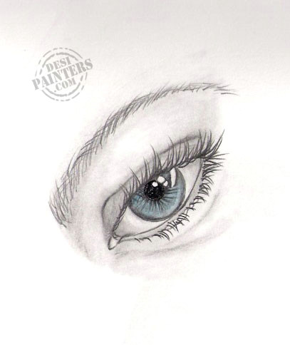 Drawing Of Sad Eye the Sad Eye Desipainters Com