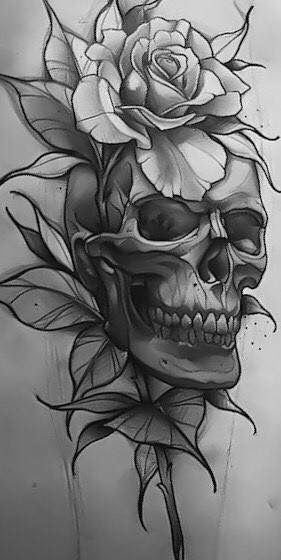 Drawing Of Skull Flowers Awesome Skull Designs for Halloween Skulls and or Rings I Like