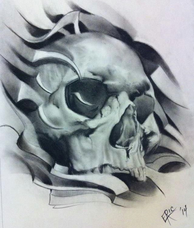 Drawing Of Skull Tattoo Portrait Tattoo Skulls Pinterest Tattoos Skull Art and Skull