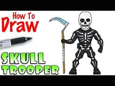 Drawing Of Skull Trooper 29 Best fortnite Images Drawing for Beginners Painted Rocks Skinny