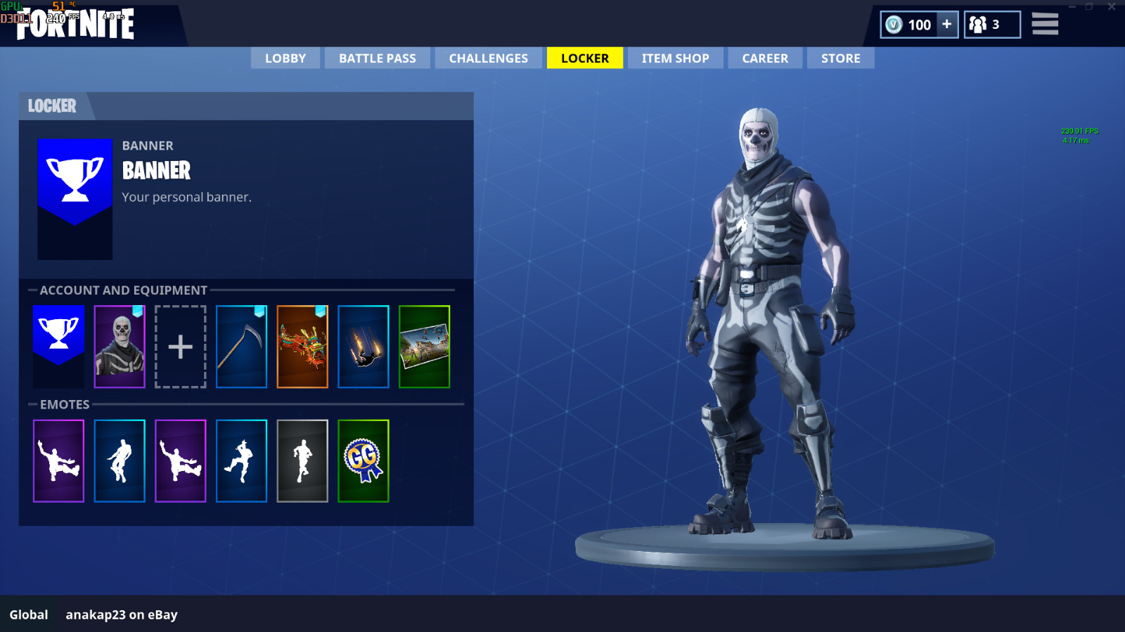 Drawing Of Skull Trooper fortnite Account W Skull Trooper Reaper Save the World Mako