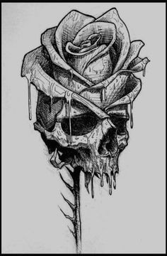 Drawing Of Skulls and Roses 105 Best Skulls Roses Images In 2019 Skulls Skeletons Skull