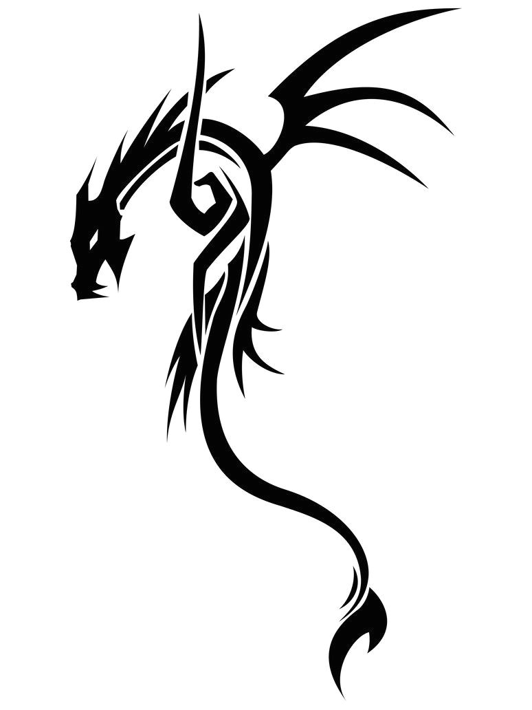 Drawing Of Tribal Dragons Dragon Tribal Tribal Drawing Pinterest Drache Ritter Und Drachen