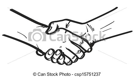 Drawing Of Two Hands Shaking Shake Clip Art Vector and Illustration 28 414 Shake Clipart Vector