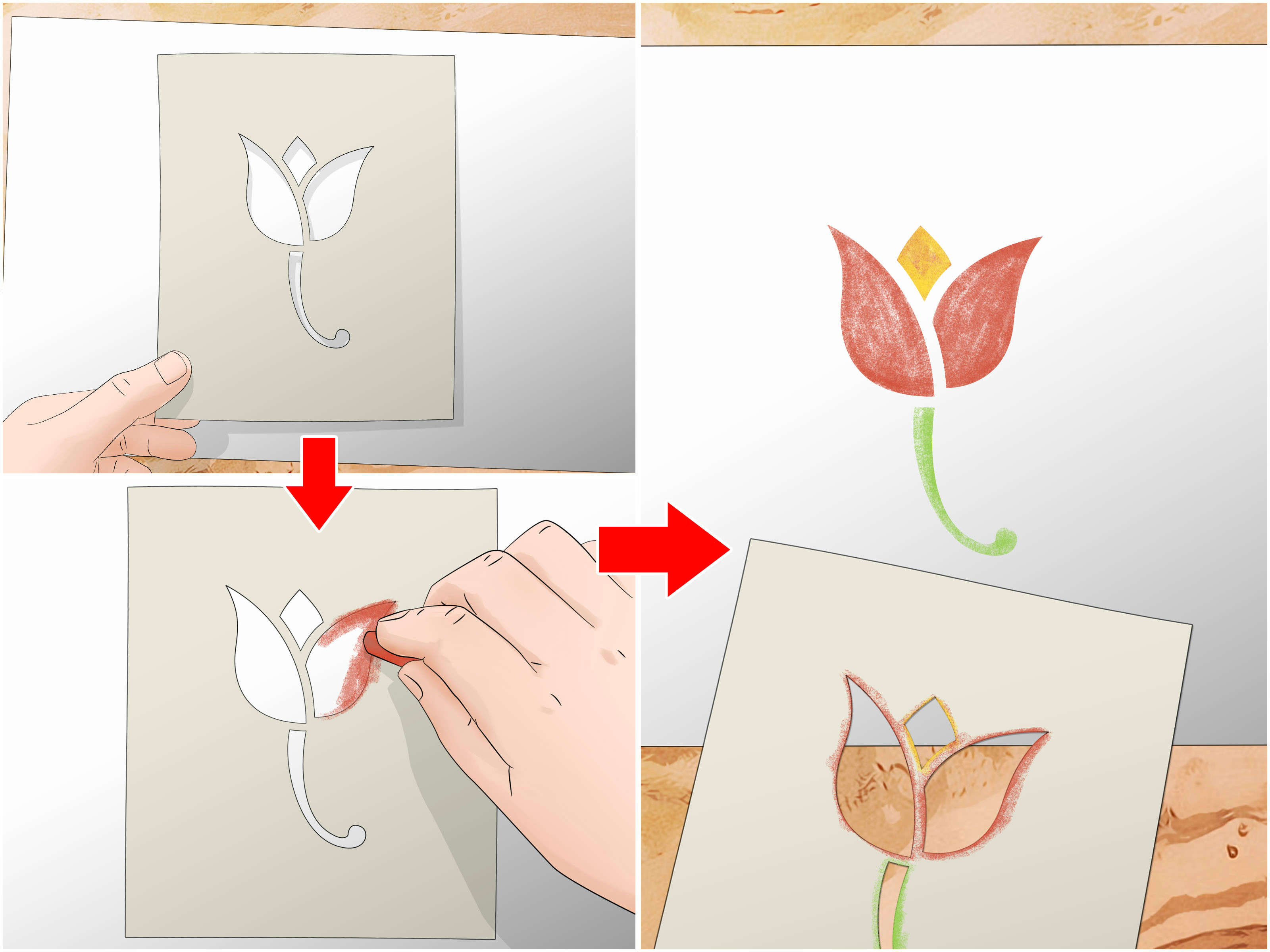 Drawing Of Washing Your Hands 3 Ways to Draw with Oil Pastels Wikihow