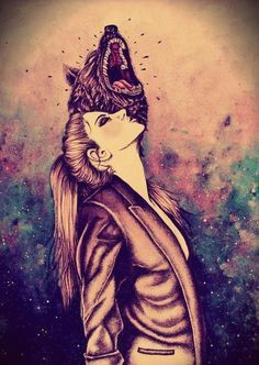 Drawing Of Wolf Girl Wolf Girl Art Google Search Wolf Girl Pinterest Wolf Girl