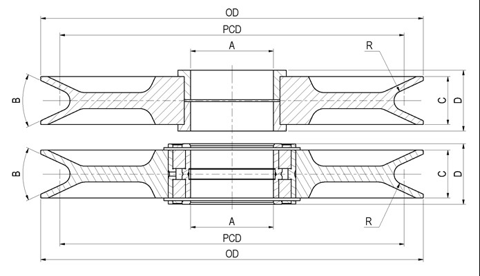 Drawing P.c.d Standard Sheaves Certex