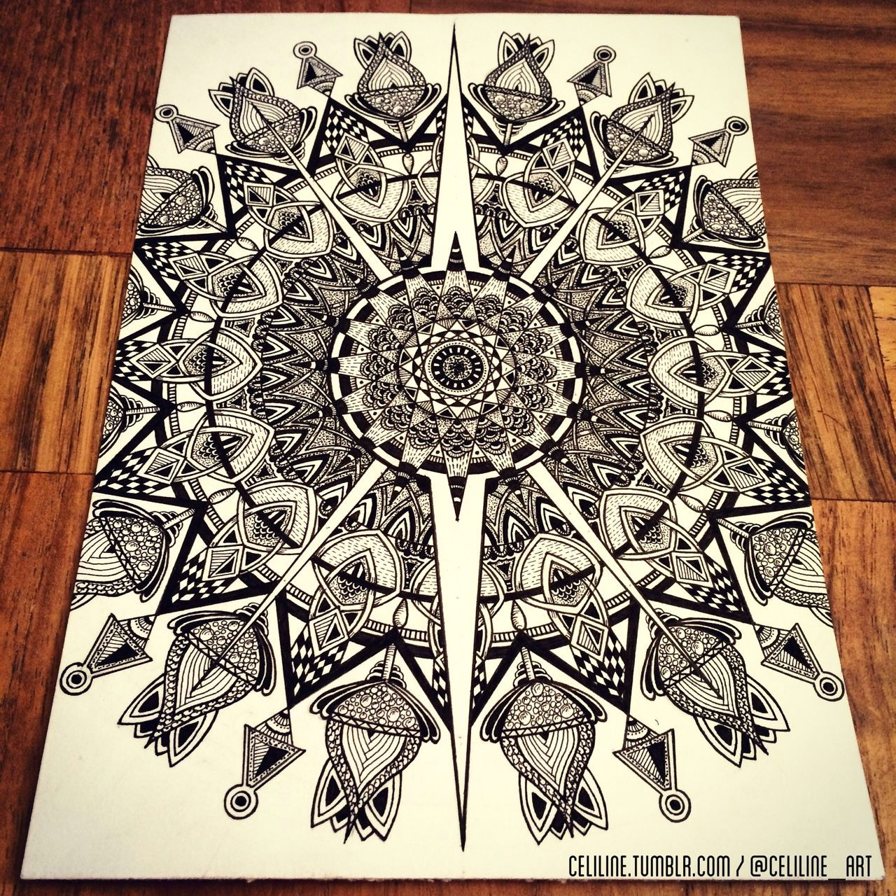 Drawing Patterns Tumblr Mandala Zentangle Doodle Drawing Moleskine Illustration