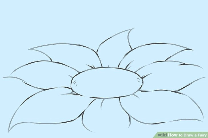 Drawing Picture Of Flower Garden 4 Easy Ways to Draw A Fairy with Pictures Wikihow