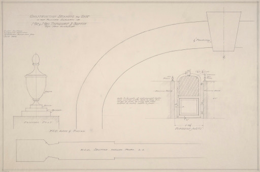 Drawing Picture Of Flower Garden Construction Drawing for Gate In the Flower Garden Od Mr and Mrs