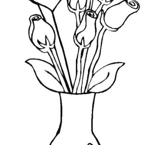 Drawing Picture Of Flower Vase Outline Drawing Of Flower Vase Flowers Healthy
