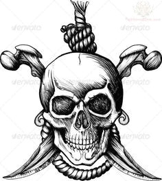 Drawing Pirate Skull and Crossbones 22 Best Pirate Flag and Skull Tattoo Designs Images Pirate Ship