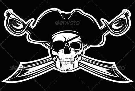 Drawing Pirate Skull and Crossbones Pirate Sammy Pinterest Pirates Pirate Illustration and Skull