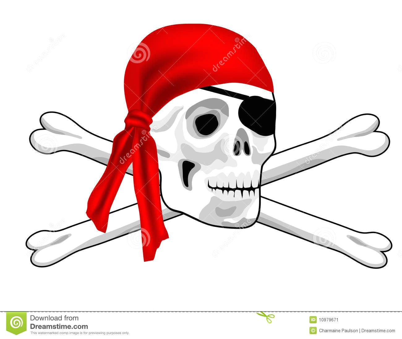 Drawing Pirate Skull and Crossbones Pirate Skull and Bones Stock Illustration Illustration Of isolated