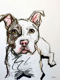 Drawing Pitbull Dogs 85 Best Dogs Images Animal Drawings Dog Paintings Drawings