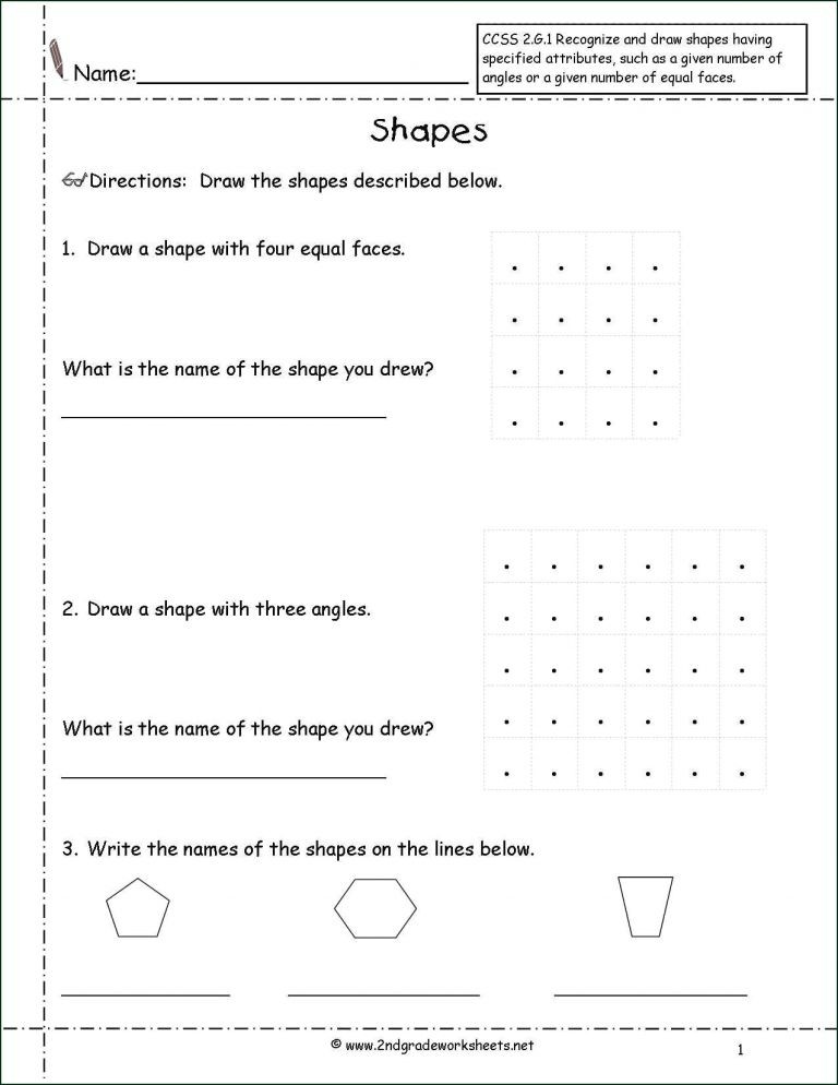 Drawing Quadrilaterals Paragraph Correction Worksheets Writing Worksheet for Beginners New