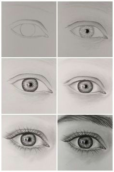 Drawing Realistic Eyes Tutorial Draw A Face Drawing Projects Drawings Art Drawings Art
