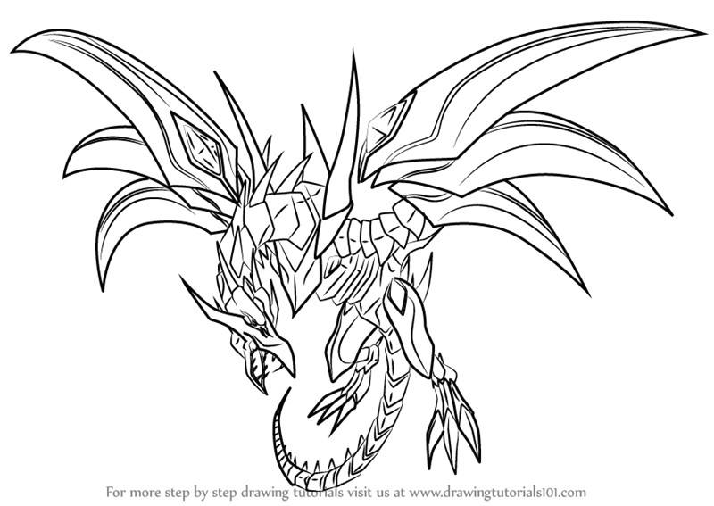 Drawing Red Eyes Black Dragon Yu Gi Oh Coloring Pages to Sanfranciscolife
