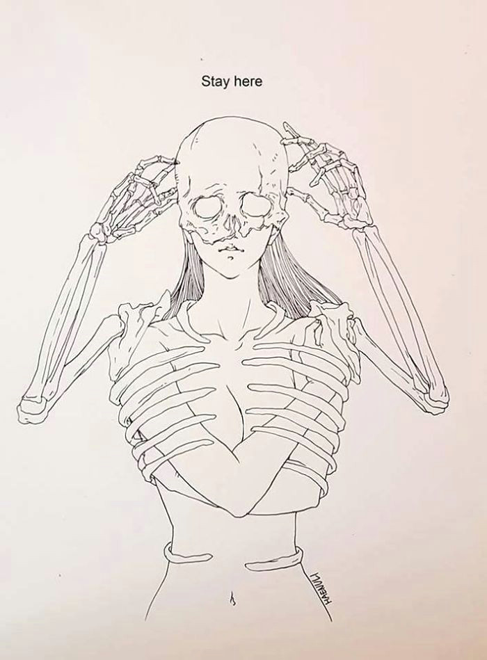 Drawing Representing Heartbreak 137 Artists Try to Show What Depression Looks Like and some Results