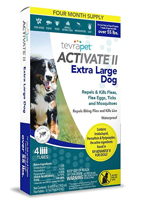 Drawing Salve for Dogs Amazon Com Tevrapet Activate Ii Flea and Tick topical Extra Large
