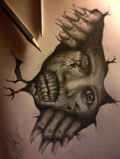 Drawing Scary Things 482 Best Creepy Drawings Images