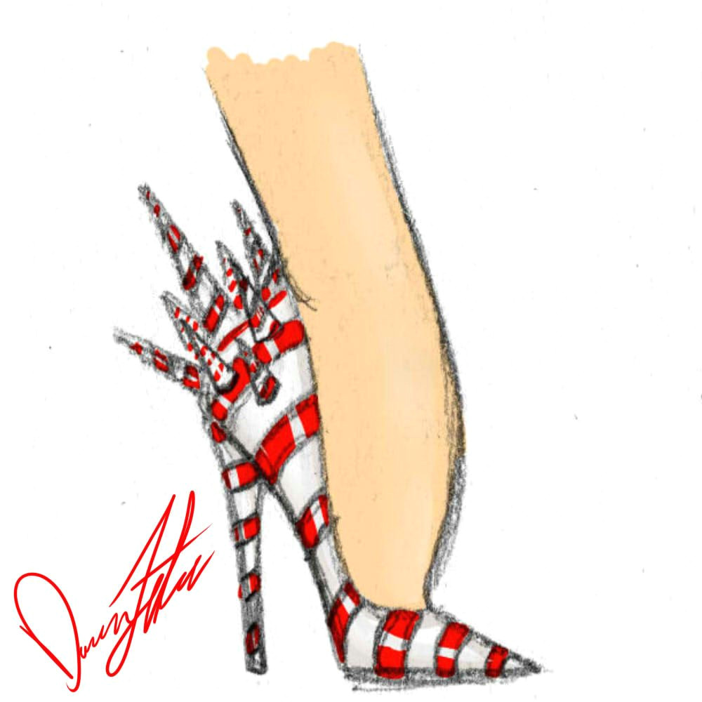 Drawing Shoes Tumblr Candy Cane Shoe Drawing by Daren the Designer J Tumblr Beauty