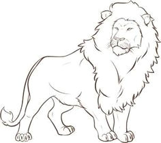 Drawing Simple Cartoon Lion How to Draw A Cartoon Lion Step by Step Drawing Tutorials for Kids