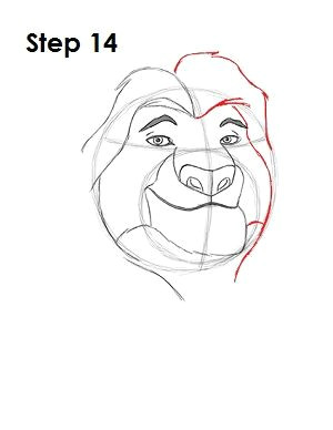 Drawing Simple Cartoon Lion Mufasa Lion King 14 Ca Mo Dibujar Drawings Lion Cartoon Drawing