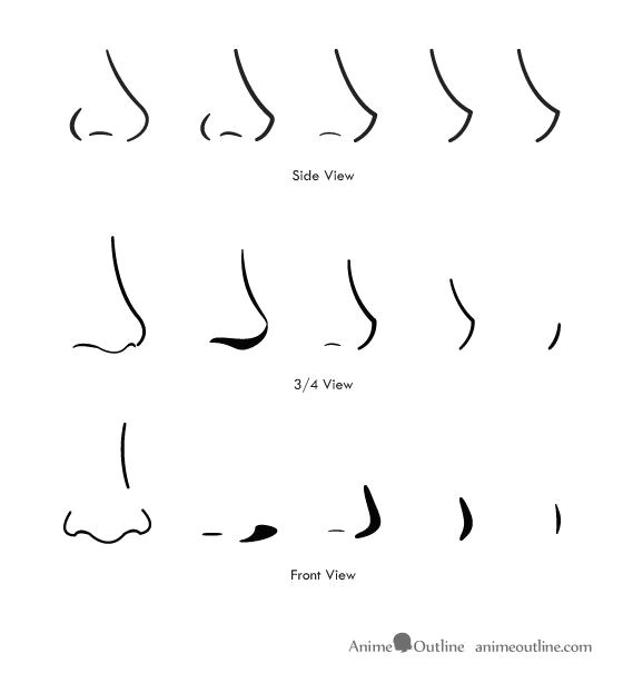 Drawing Simple Cartoon Noses Drawing Anime Noses How to Draw Anime and Manga Noses Tips On