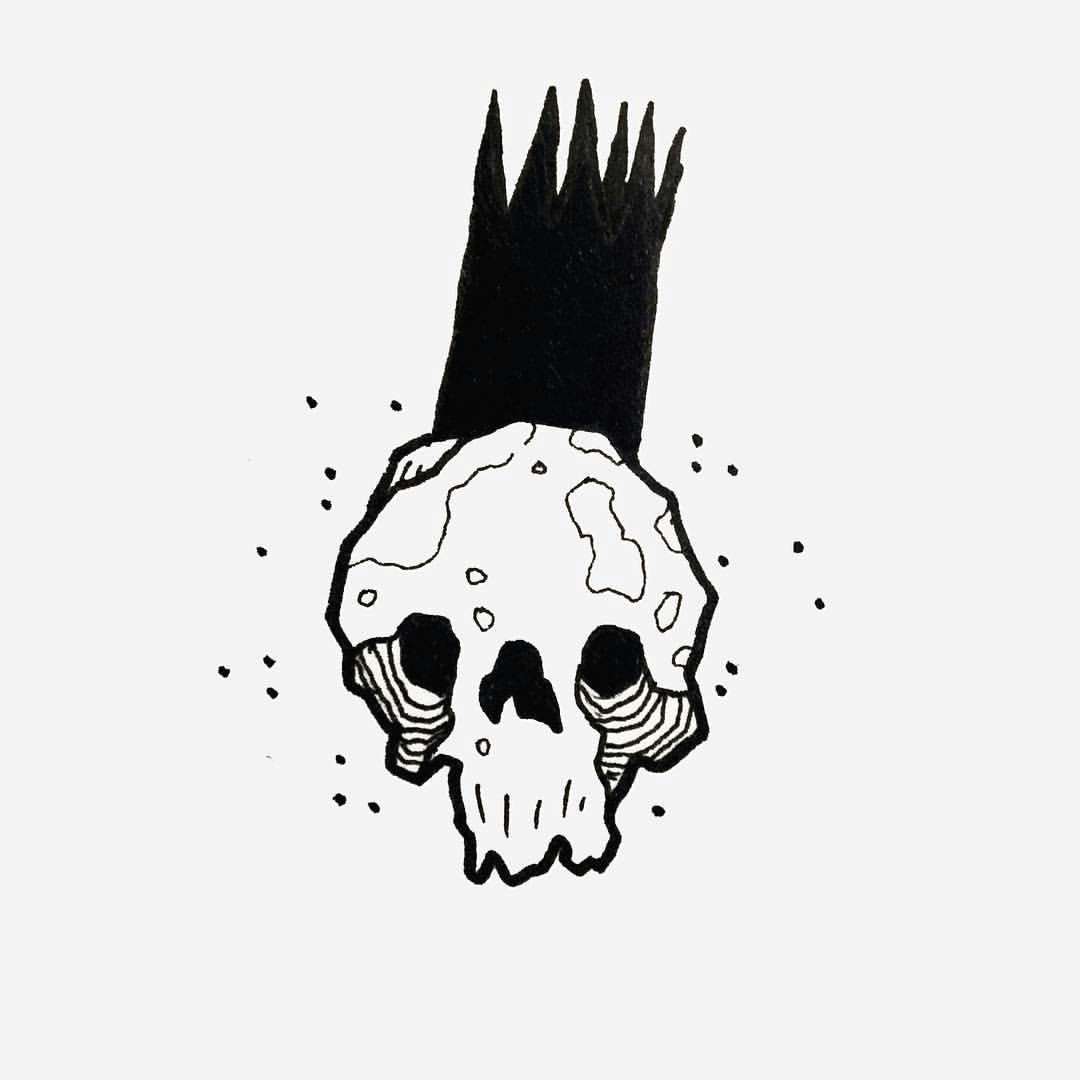 Drawing Skull Crawler King Of Nothing something for Inktober Inktober2016 Doomsnakes