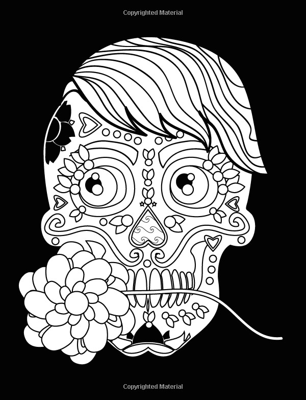 Drawing Skull Mexican Sugar Skulls An Adult Coloring Book with Mexican Calavera Designs