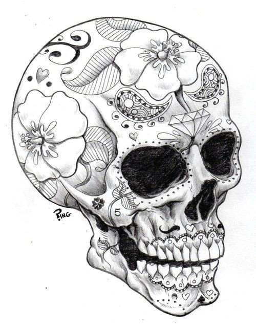 Drawing Skull Photo Ausmalbilder Kostenlos Hinhalten Sie Zentangle Von D Trew