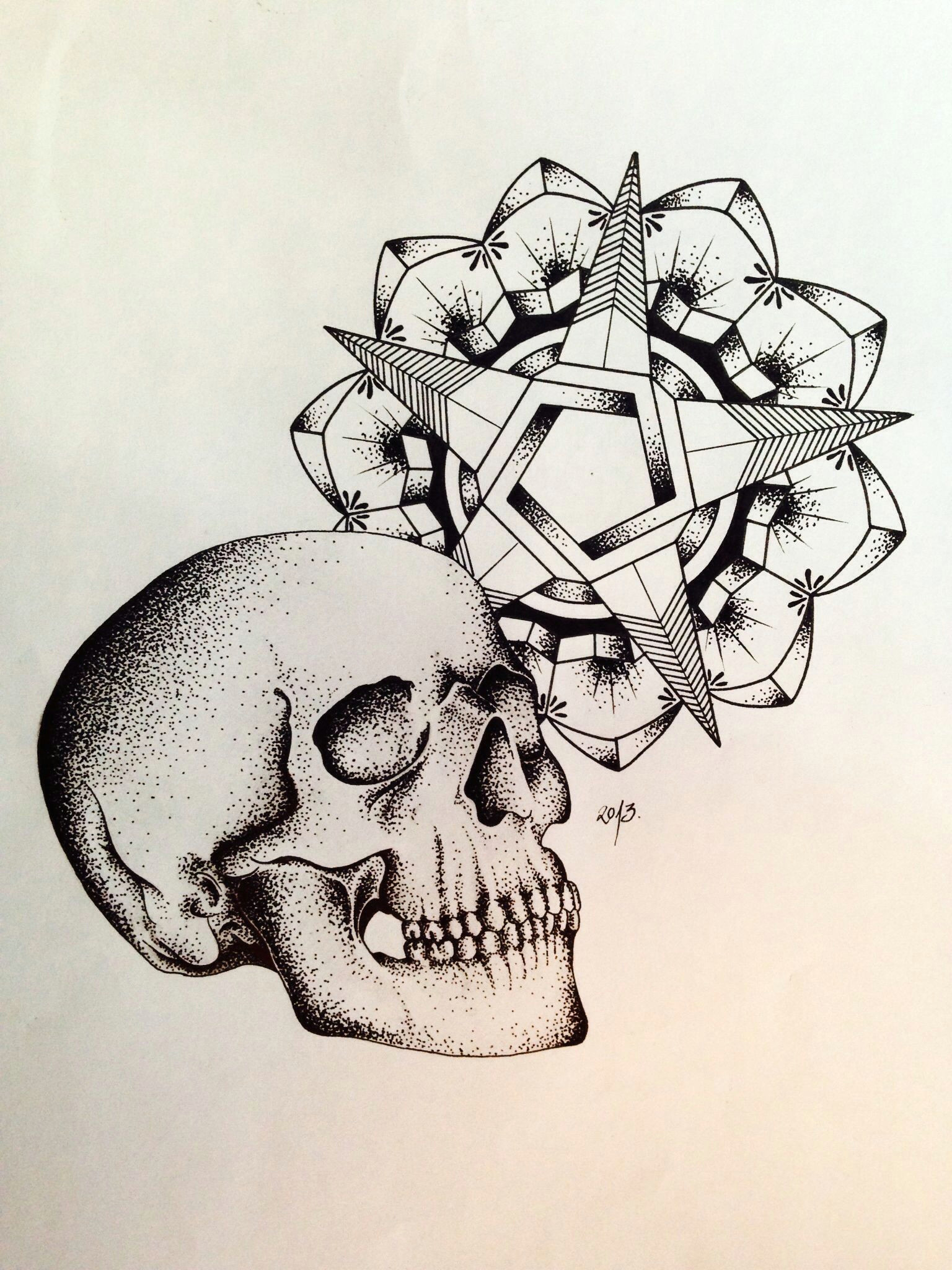 Drawing Skulls for Beginners Pin by Bunny Corpse On E Pinterest Tattoos Mandala and