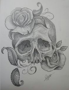 Drawing Skulls with Roses 40 Best Skulls and Roses Images Skull Art Skull Tattoos Skulls