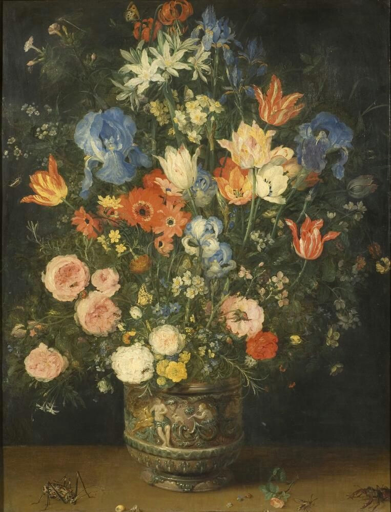 Drawing Still Life Flowers Title Still Life with Flowers and Insects Jan Bruegel D A Still