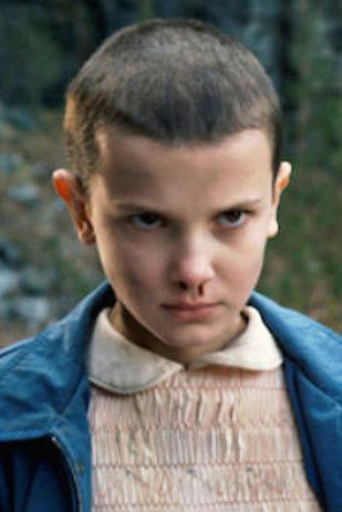 Drawing Stranger Things Cast Millie Bobby Brown as Eleven Faces for Drawing Pinterest