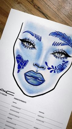 Drawing Things for Mac 72 Best Face Charts Images Faces Mac Face Charts Makeup Face Charts